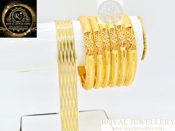 Be Bold, Be Brilliant , Pack OF 6 Choiceness Bangles With Free Jewellery Box